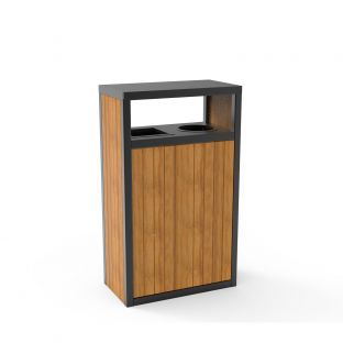 SV-185 İkili ahşap Çöp Kovaları
